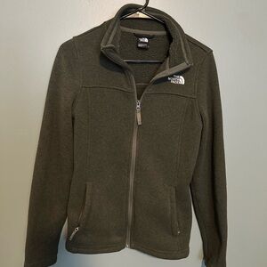The North Face Forest Green Full-Zip Fleece